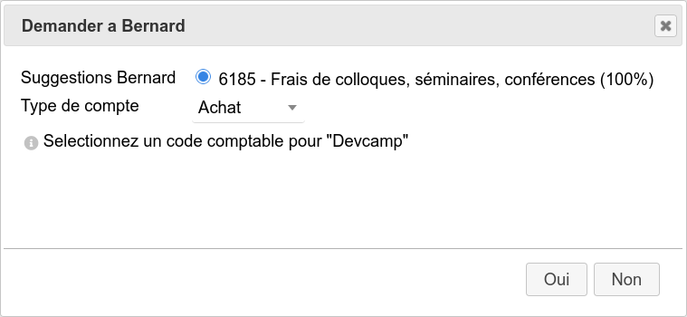 Recherche de suggestion