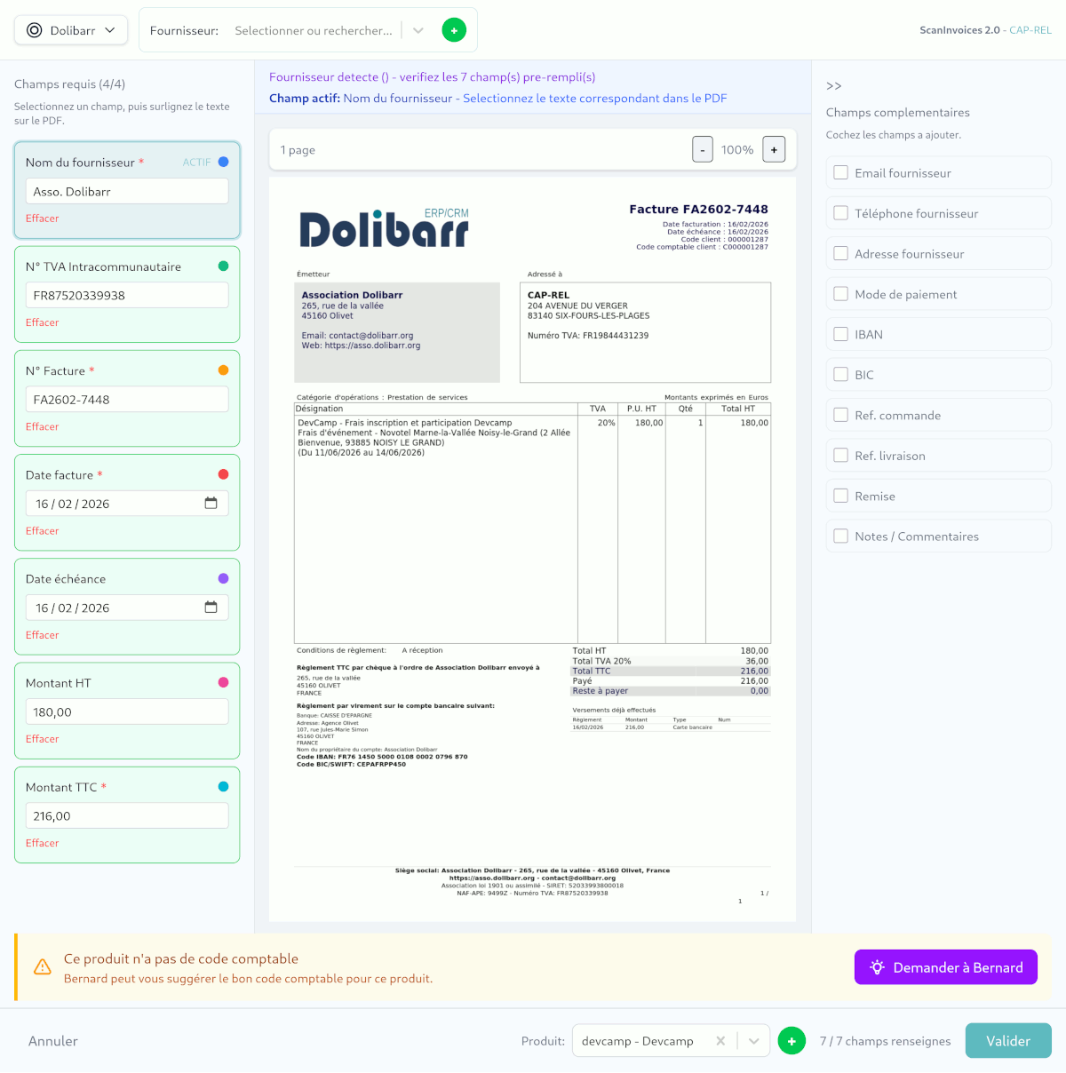 Capture ScanInvoices